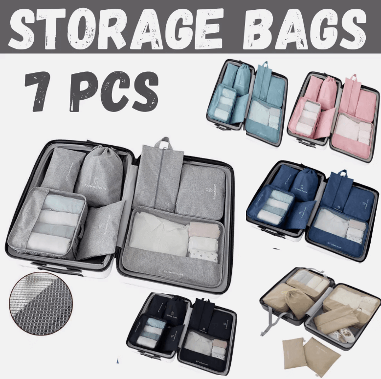 JetPackd™ 7Pcs Packing Cubes Travel Pouches