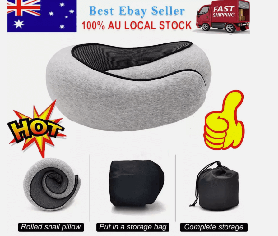 JetPackd™ Memory Foam U Shaped Travel Pillow