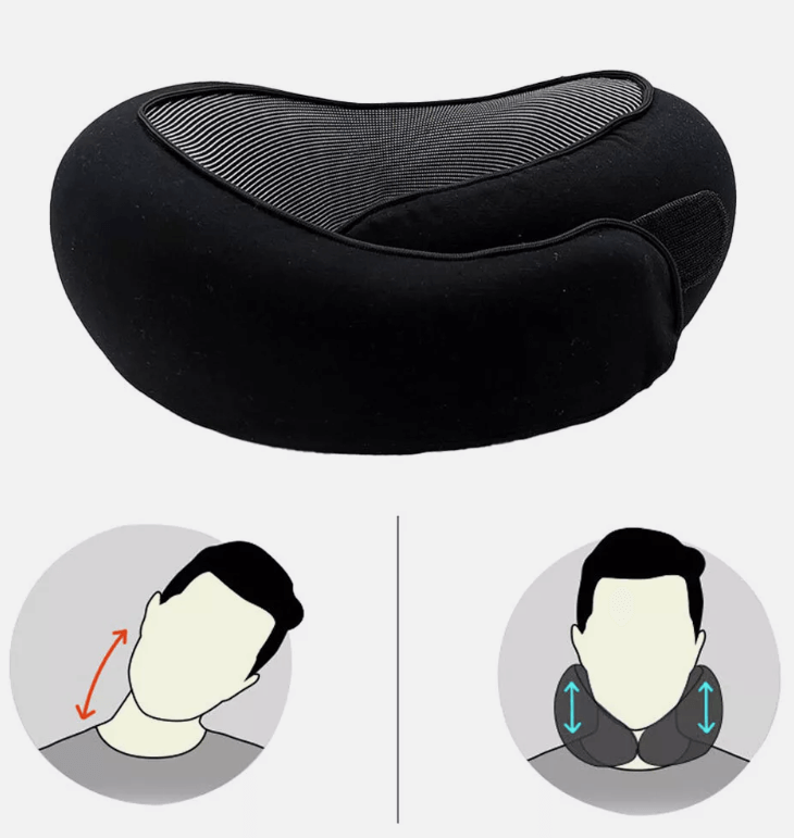 JetPackd™ Memory Foam U Shaped Travel Pillow